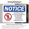 Signmission Detention Pond No Access Permitted Sign, Vinyl Decal, 10in W x 7in L, 2PK OS-2PACK-NS-D-710-L-10979 - alternate 2